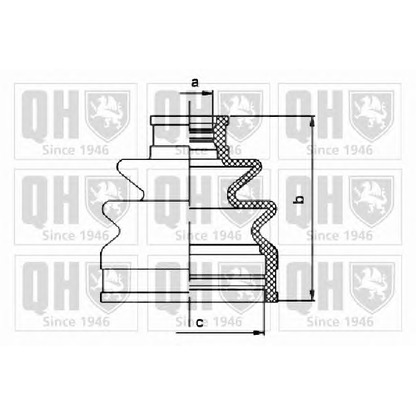 Foto Faltenbalgsatz, Antriebswelle QUINTON HAZELL QJB1082