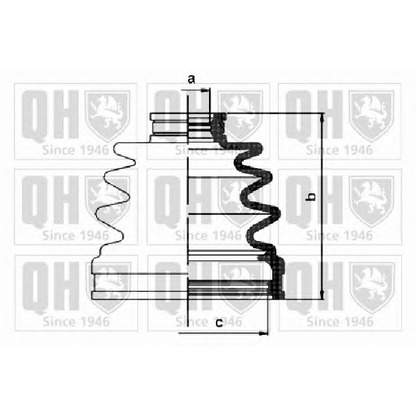 Foto Faltenbalgsatz, Antriebswelle QUINTON HAZELL QJB1149