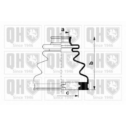 Photo Jeu de joints-soufflets, arbre de commande QUINTON HAZELL QJB1219