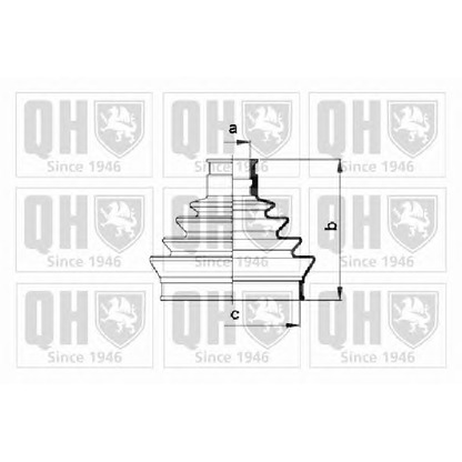 Foto Faltenbalgsatz, Antriebswelle QUINTON HAZELL QJB135