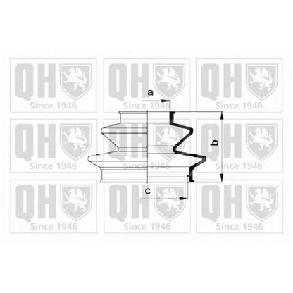 Photo Bellow Set, drive shaft QUINTON HAZELL QJB2185