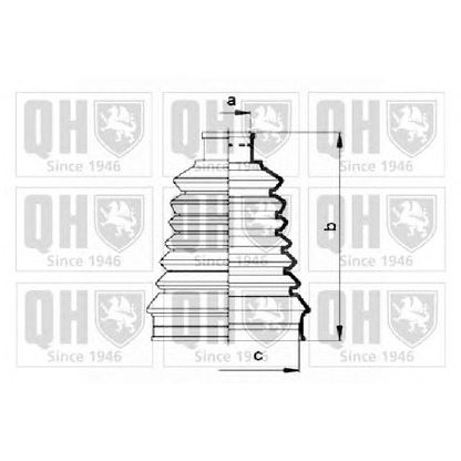 Photo Bellow Set, drive shaft QUINTON HAZELL QJB2747