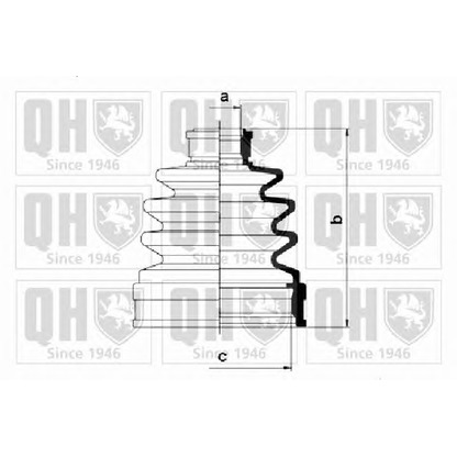 Photo Bellow Set, drive shaft QUINTON HAZELL QJB314