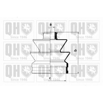 Photo Bellow Set, drive shaft QUINTON HAZELL QJB365