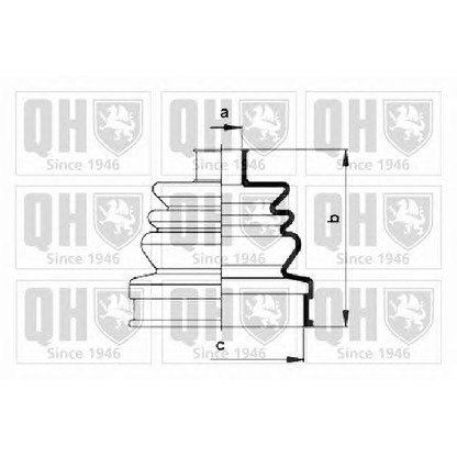 Photo Bellow, driveshaft QUINTON HAZELL QJB369