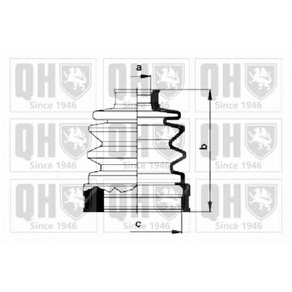 Photo Bellow Set, drive shaft QUINTON HAZELL QJB402