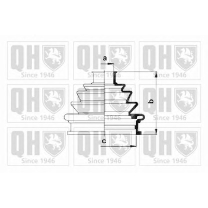 Photo Bellow Set, drive shaft QUINTON HAZELL QJB482