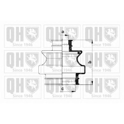 Photo Bellow Set, drive shaft QUINTON HAZELL QJB645