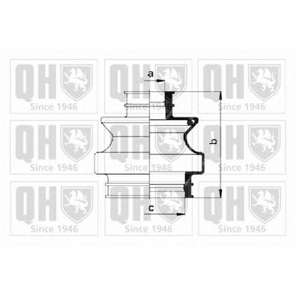 Photo Bellow Set, drive shaft QUINTON HAZELL QJB658