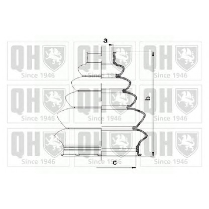 Photo Bellow Set, drive shaft QUINTON HAZELL QJB854