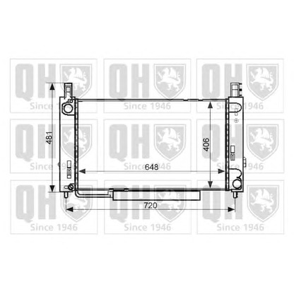 Foto Radiador, refrigeración del motor QUINTON HAZELL QME1001