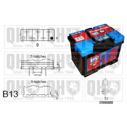 Photo Batterie de démarrage QUINTON HAZELL QBT115AGM