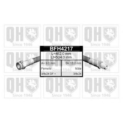 Zdjęcie Przewód hamulcowy elastyczny QUINTON HAZELL BFH4217