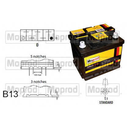 Photo Starter Battery QUINTON HAZELL MBT063