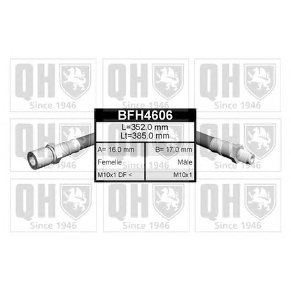 Zdjęcie Przewód hamulcowy elastyczny QUINTON HAZELL BFH4606