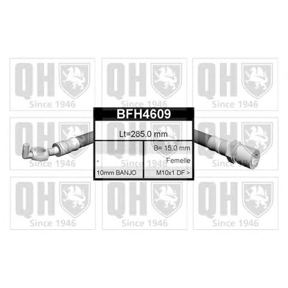Zdjęcie Przewód hamulcowy elastyczny QUINTON HAZELL BFH4609