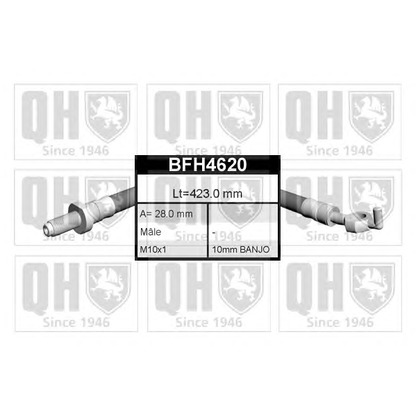 Zdjęcie Przewód hamulcowy elastyczny QUINTON HAZELL BFH4620