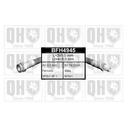 Photo Brake Hose QUINTON HAZELL BFH4945