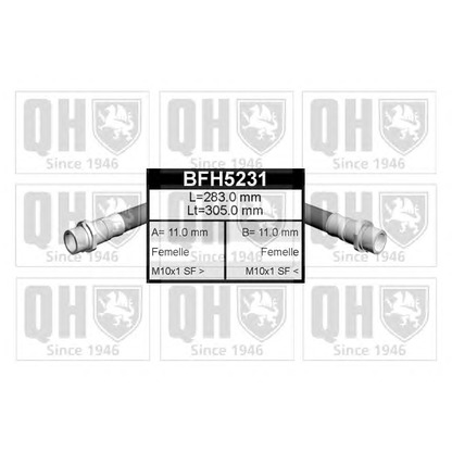 Zdjęcie Przewód hamulcowy elastyczny QUINTON HAZELL BFH5231