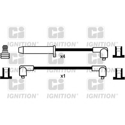 Photo Kit de câbles d'allumage QUINTON HAZELL XC104