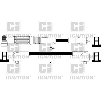 Photo Kit de câbles d'allumage QUINTON HAZELL XC539