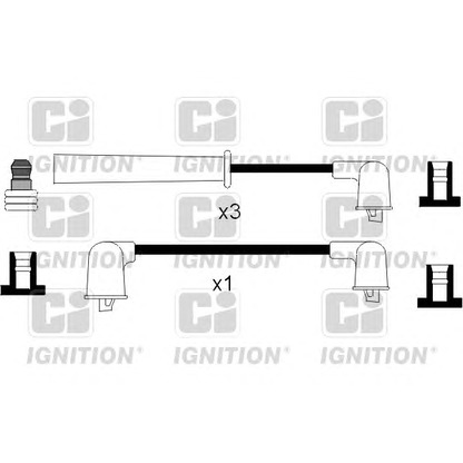 Photo Kit de câbles d'allumage QUINTON HAZELL XC675