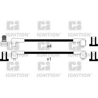 Zdjęcie Zestaw przewodów zapłonowych QUINTON HAZELL XC780