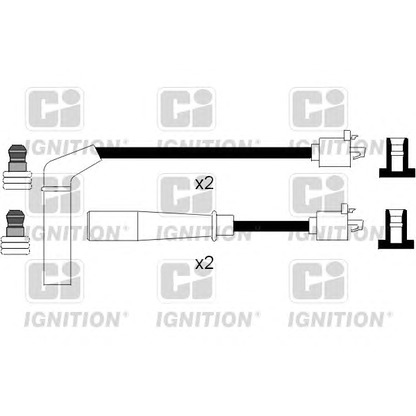 Photo Kit de câbles d'allumage QUINTON HAZELL XC781