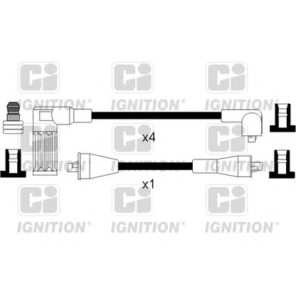 Photo Kit de câbles d'allumage QUINTON HAZELL XC814