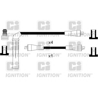Photo Kit de câbles d'allumage QUINTON HAZELL XC818