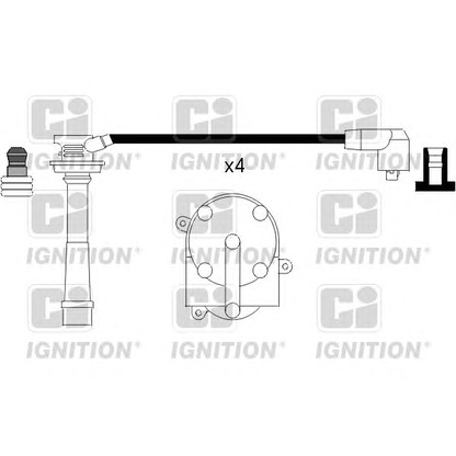 Photo Kit de câbles d'allumage QUINTON HAZELL XC900