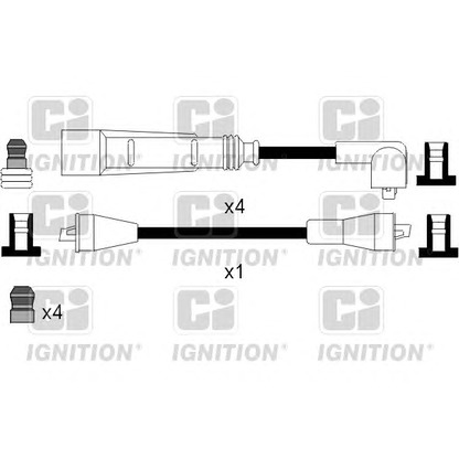 Photo Kit de câbles d'allumage QUINTON HAZELL XC932