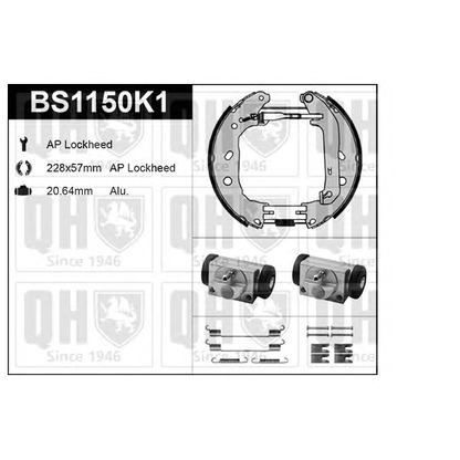 Foto Bremsbackensatz QUINTON HAZELL BS1150K1