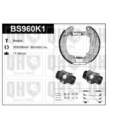 Фото Комплект тормозных колодок QUINTON HAZELL BS960K1