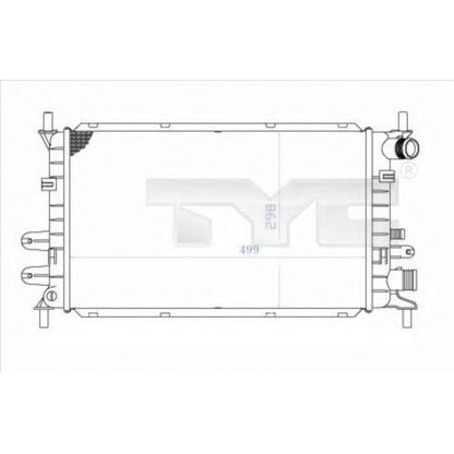 Foto Kühler, Motorkühlung TYC 7100033
