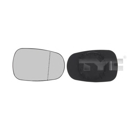 Photo Mirror Glass, outside mirror TYC 32400081