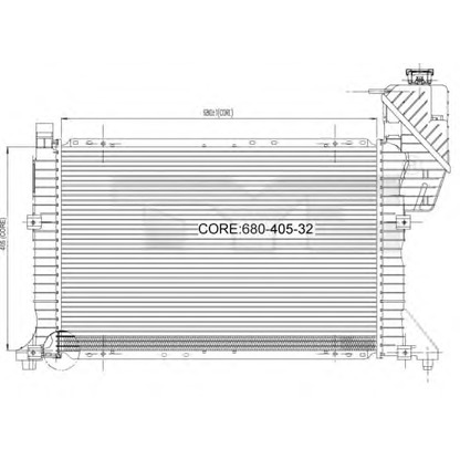 Foto Radiador, refrigeración del motor TYC 7210007