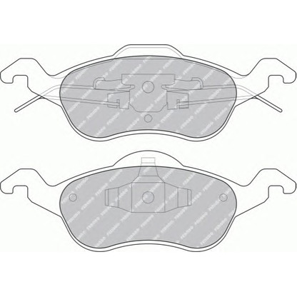 Zdjęcie Zestaw klocków hamulcowych, hamulce tarczowe FERODO FDB1318B