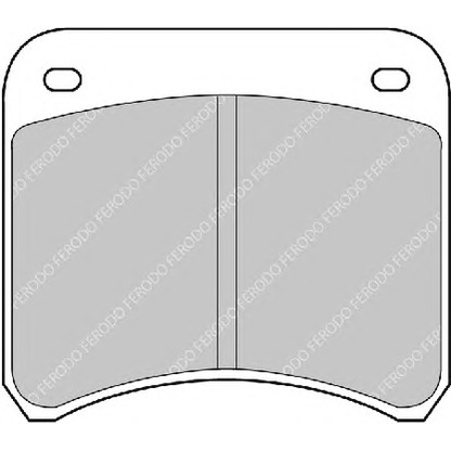 Photo Brake Pad Set, disc brake FERODO FDB342B