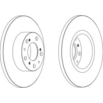 Zdjęcie Tarcza hamulcowa FERODO DDF0691
