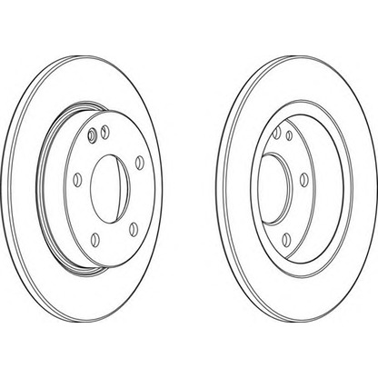 Photo Brake Disc FERODO DDF1034C1