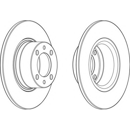 Photo Brake Disc FERODO DDF1035C1