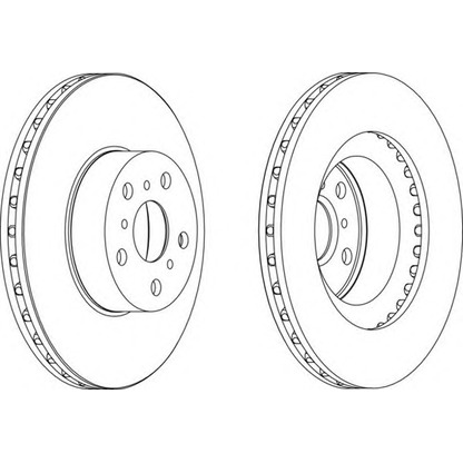 Photo Brake Disc FERODO DDF10551