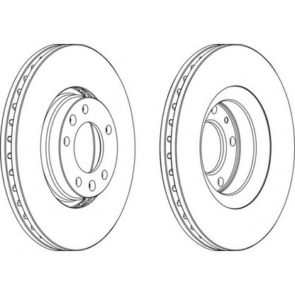 Photo Brake Disc FERODO DDF11031