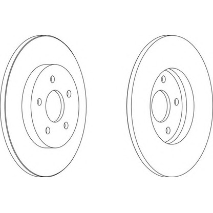 Zdjęcie Tarcza hamulcowa FERODO DDF11261