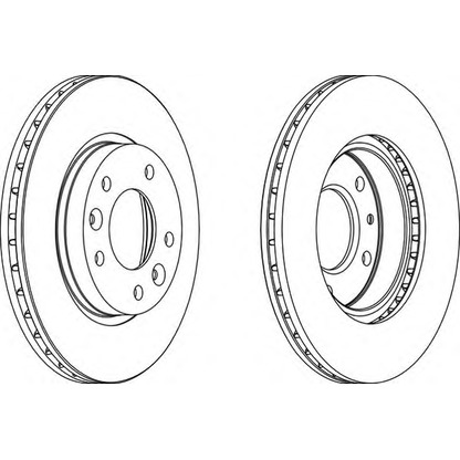 Photo Brake Disc FERODO DDF11461