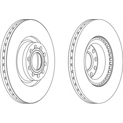 Фото Тормозной диск FERODO DDF1150C1