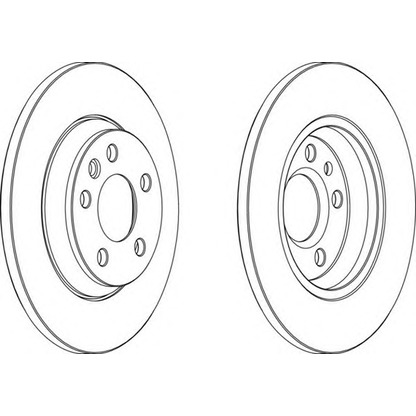 Photo Brake Disc FERODO DDF11581