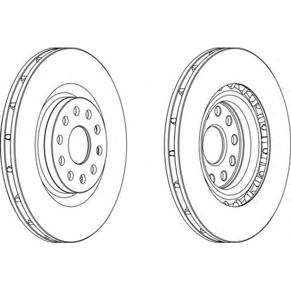 Photo Brake Disc FERODO DDF11621