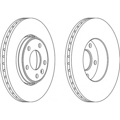 Photo Brake Disc FERODO DDF12041